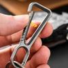 Creative Titanium Alloy Belt Buckle Keychain Outdoor Tool EDC Men's Waist Hanging Personalised Keychain