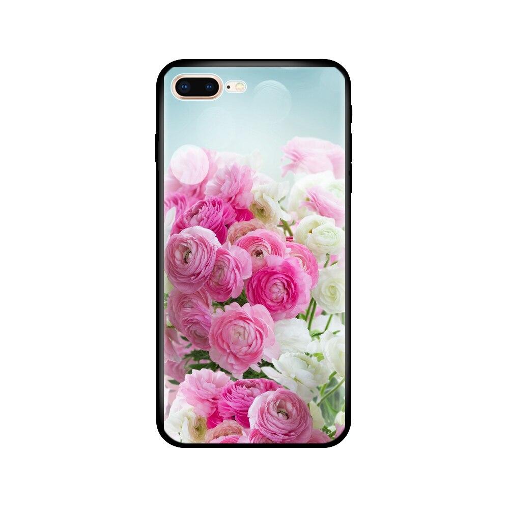 For Iphone 7 8 Case Silicon Soft Tpu Shell Cover For Apple iPhone 7 8 Plus Bag Funda Coque Etui Bumper Paiting Black Tpu Case