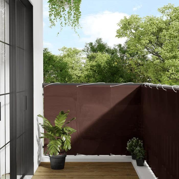 VidaXL Écran de Balcon, Brise-vue de Jardin, Écran de Protection, Écran d'Intimité Terrasse Extérieur, Marron 120x700 cm 4000396