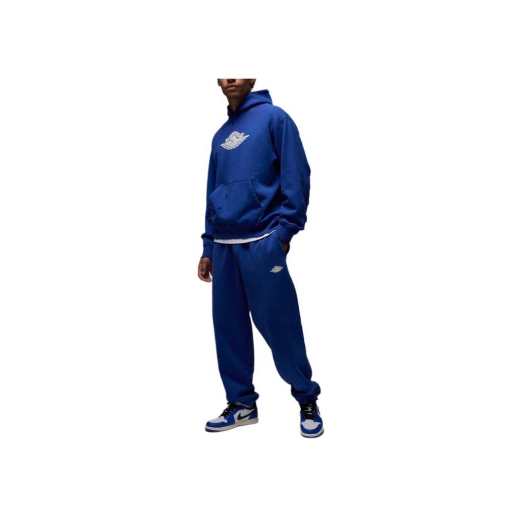 Jordan Seltene Air Serie Einfache Bequeme Atmungsaktive Gestrickte Jogginghose Herren Hosen Tiefes Königsblau IB2999-485