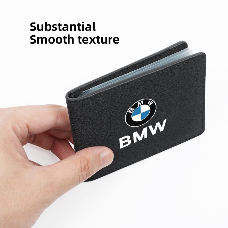 2026 Hot Car Driving Documents Case Purse Credit Card Holder Wallet For BMW F30 G30 G20 G05 G11 E39 Passport Holder Card Bag Car Keychain Jdsg40