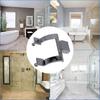 Zinc Alloy Shower Door Handle Replacement 2inch Screw Hole Bathroom Towel Rack Bracket for Shower Doors or Tub Enclosure