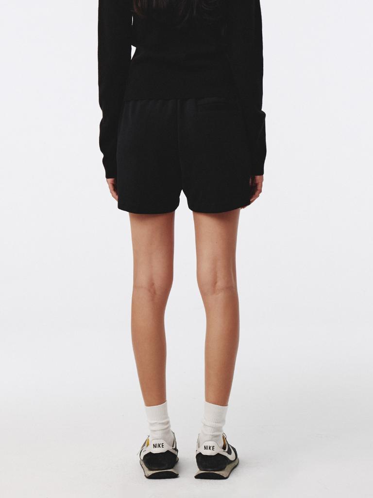 KIJUN Double Line Track Shorts Black