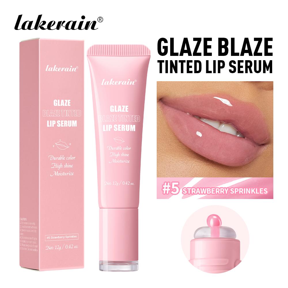 Xiaomi 6 Colors Lip Gloss Glowy Balm Tinted Lip Moisturizer Repairing Nourishing Lip Tint Glow Liquid Lip Gel Hydrating Lips Care