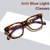 Full Frame Retro Women Men Optical Computer Eyeglasses New Large Square Anti Blue Light Glasses Frames Decoration Fake Eyewear
