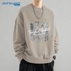 Jeanswest Men's Graphic Round Neck Sweatshirt