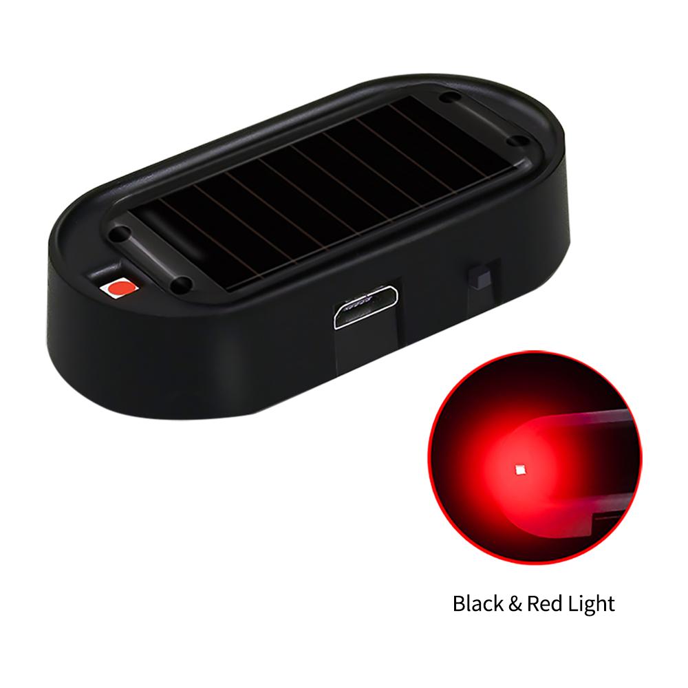 Светодиодная охранная лампа на солнечной энергии, автомобильная беспроводная предупредительная противоугонная лампа, мигающие автомобильные фары, автоаксессуары