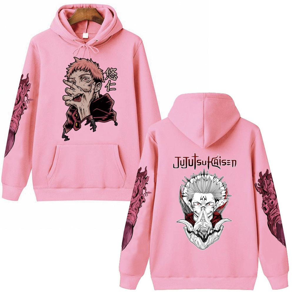Jujutsu Kaisen Unisex Anime Hoodie Pullovers Tops Autumn Winter Fleece Streetwear Tops