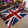 British Flag Artwork Area Rug Office Rug, Chair Rug, Decor Carpet Livingroom Bedroom Mat, Large Size Fan Gifts Christmas Gifts