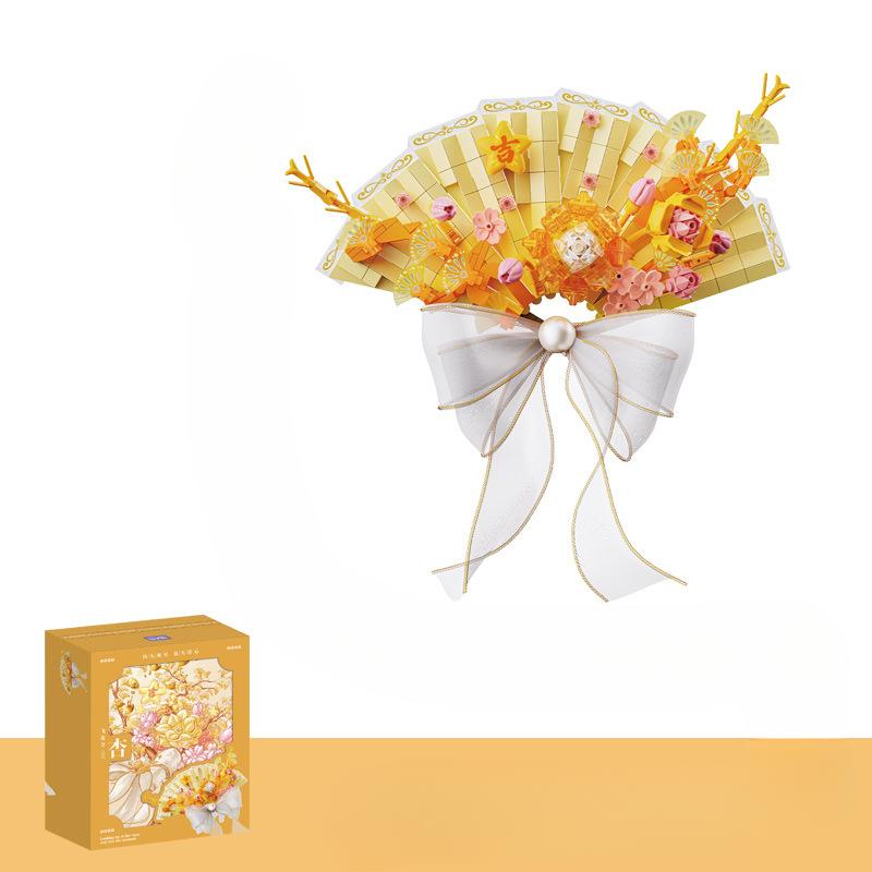 Flower Fan for Prayers Creative Diy Holiday Decorations  Assembling Toys and Gifts