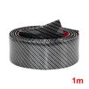 Carbon Fiber Rubber Car Bumper Protector Door Sill Anti-Scratch Tape Sticker