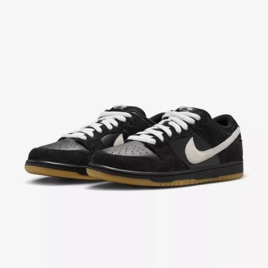

Nike SB Dunk Low Pro Чорно-білі з гумовою підошвою HF3704-003 Чоловічий розмір EU 44.5 чорний