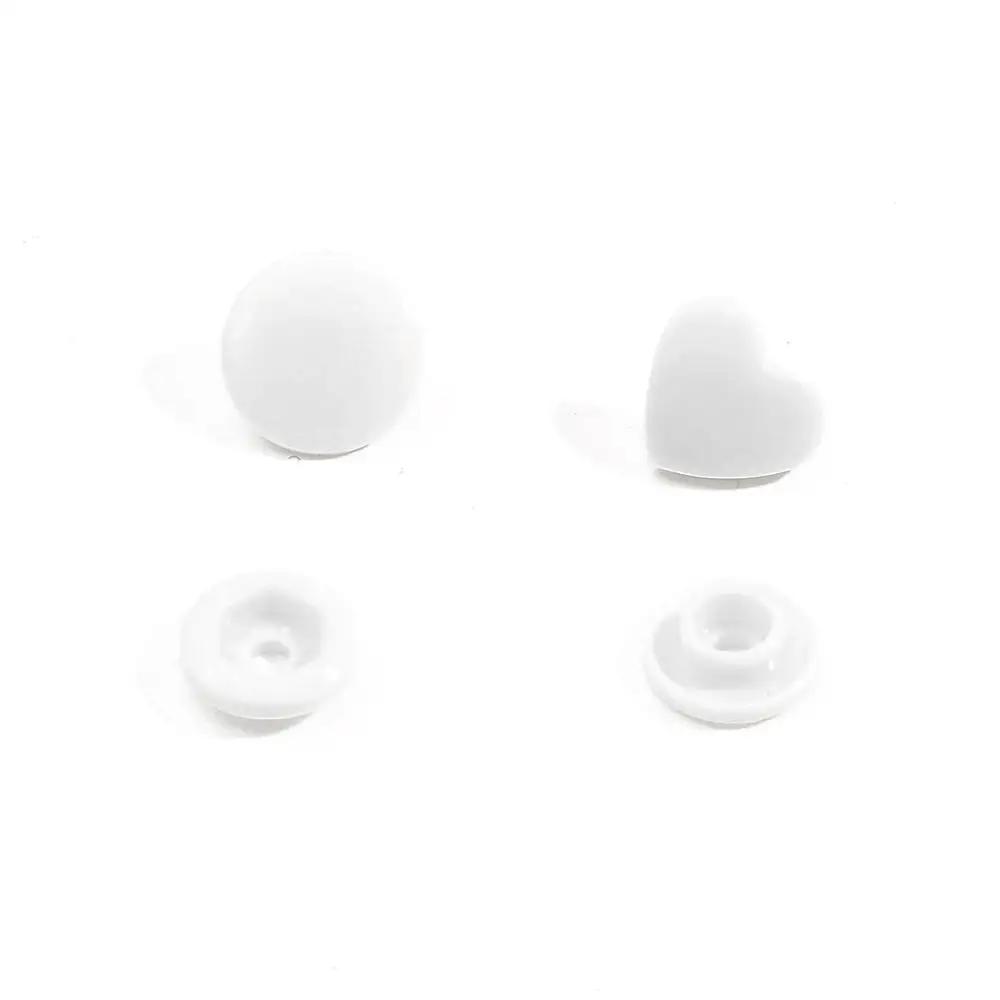 25Set T5 Plastic Heart Shape Snap Buttons12Mm Fasteners Quilt Cover Sheet Button For Scrapbooking Crafts Clothes Clip Accessorie