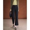 Wudao High-Waisted Embroidered Flared Cropped Trousers