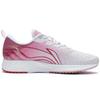 Li Ning Fabric Slip Resistant And Breathable Low Top Running Shoes Women's White Red ARMR022-7
