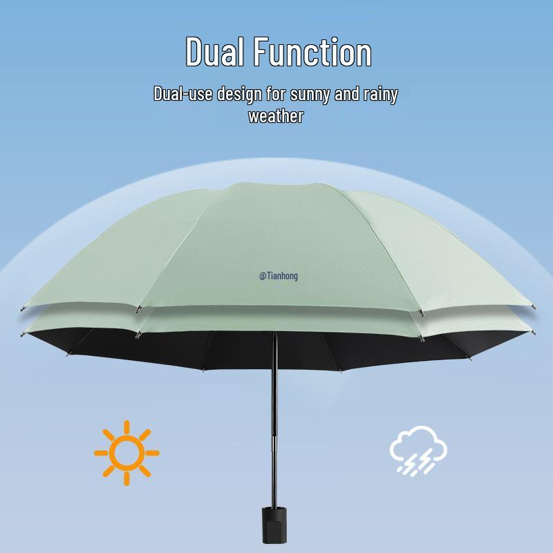 Parapluie Pare-Soleil Double Usage Extra Large: Épais, Renforcé, Pliable pour le Soleil et la Pluie