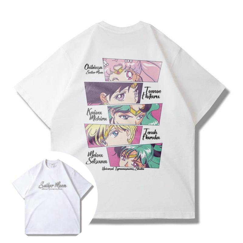 

Cosplay Pretty Soldier 101 Jointed Shortsleeved Tshirt Loosefitting Pure Cotton Heavy Weight Small Neckline Trendy Design 3XL