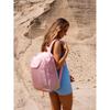 Pink, Urban and Spacious Nylon Backpack with a Laptop Compartment - Peterson
