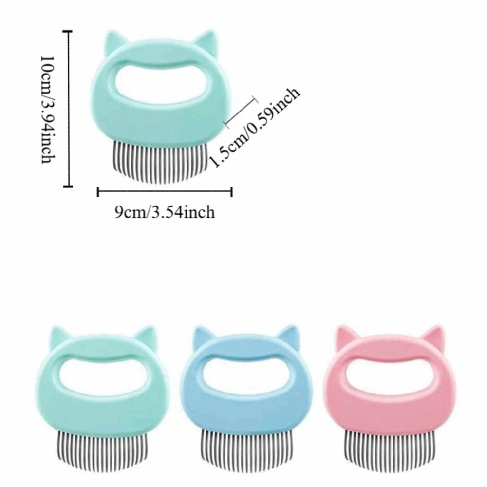 Fine Soft Brush Pet Hair Removal Brush Plastic Handle Deshedding Brush For Long Short Hair