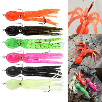 Soft Octopus Swimbait 1 Pcs Artificial Double Hook
