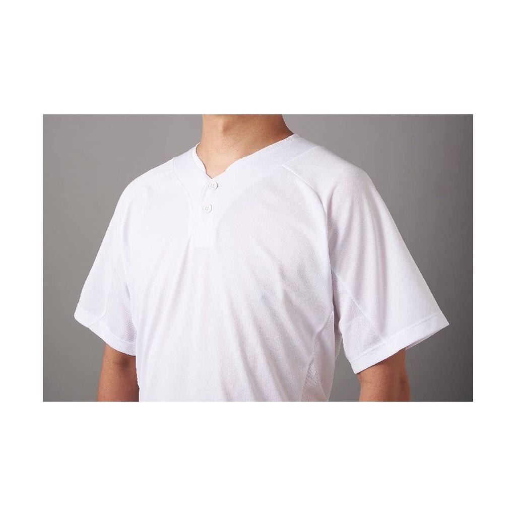 DESCENTE Baseball Dark XO DB201 2-Button T-Shirt, Navy, Size,