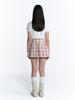 KIRSH Cheek Check 72 Patchwork T-Shirt [White]