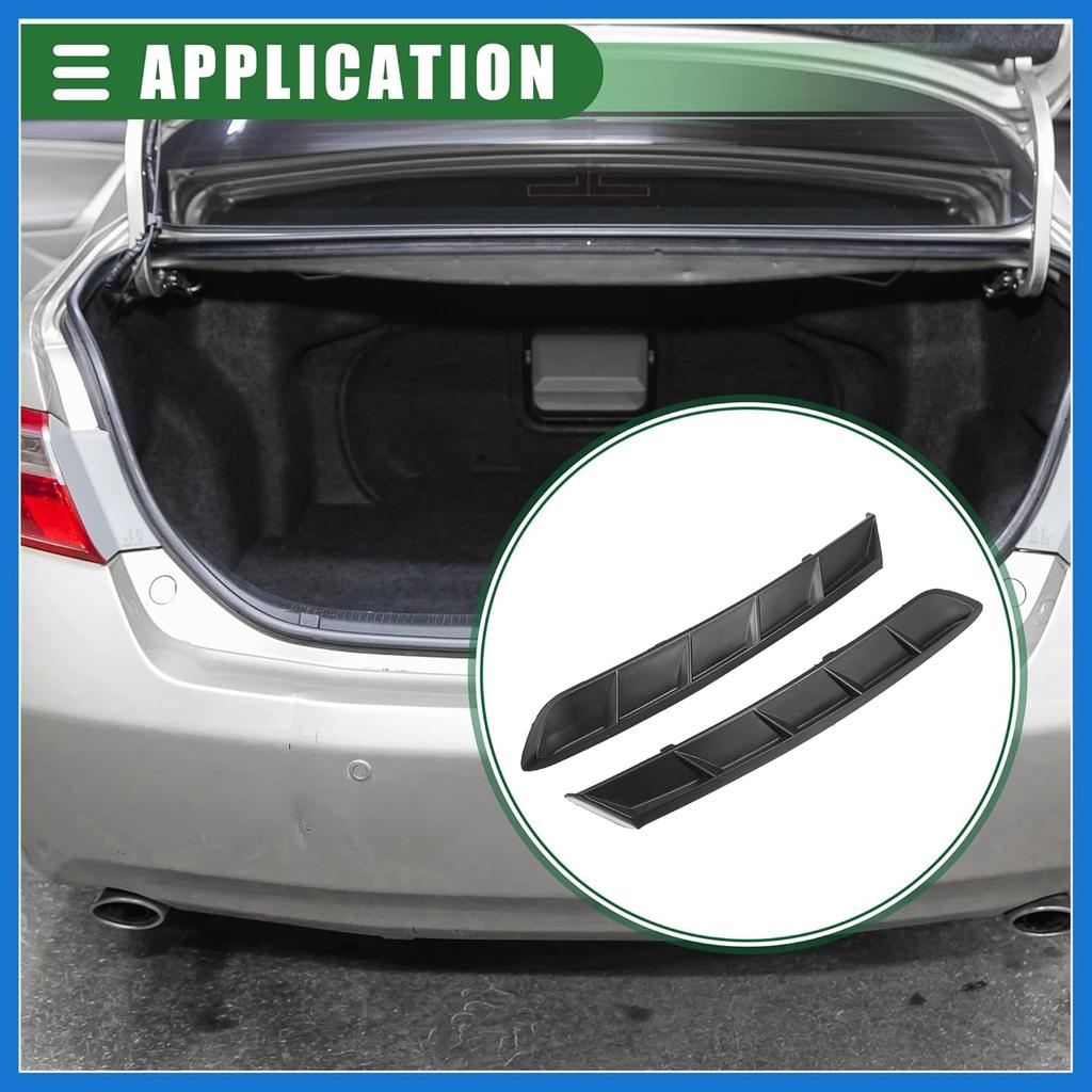 Rear Left Right Bumper Bracket, Driver Passenger Side Bumper Support, for Toyota Camry 2018-2021, Plastic, No.5216506030, Black, 1 Pair Auto