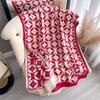 Travel imitation cashmere scarf women's winter high-end double-sided dual-purpose large shawl versatile thickened warm scarf tide