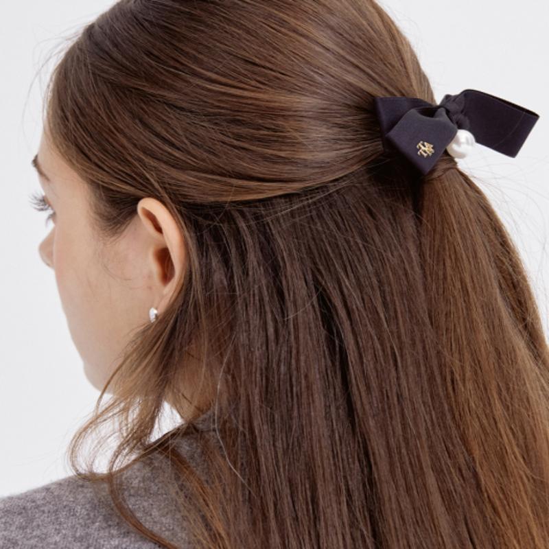 

TATIANA Pearl Ribbon Hair pin HB2205 BLACK