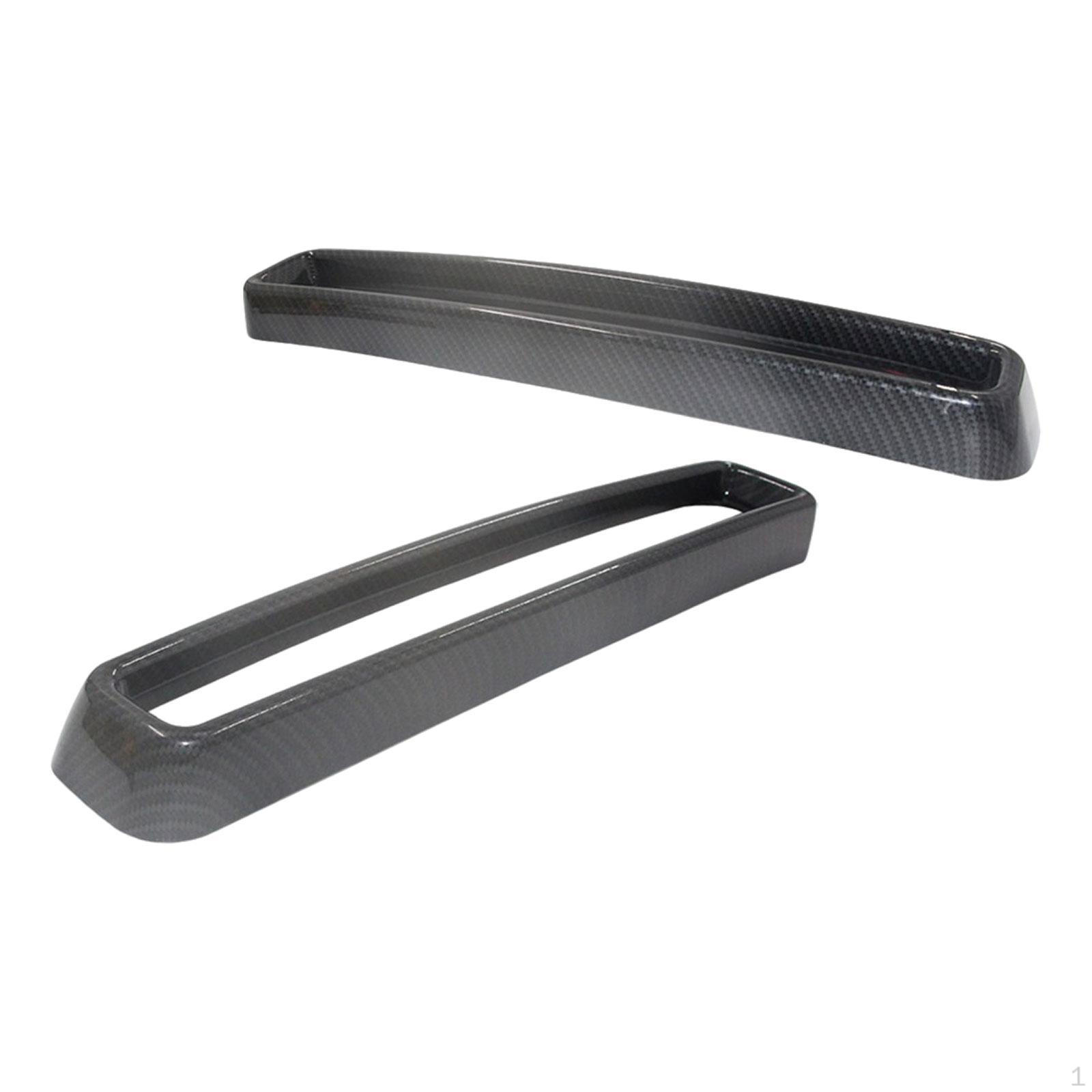 

2 Pieces Front Grill Trim Radiator Insert Grille Wear Resistant Sturdy Premium серый