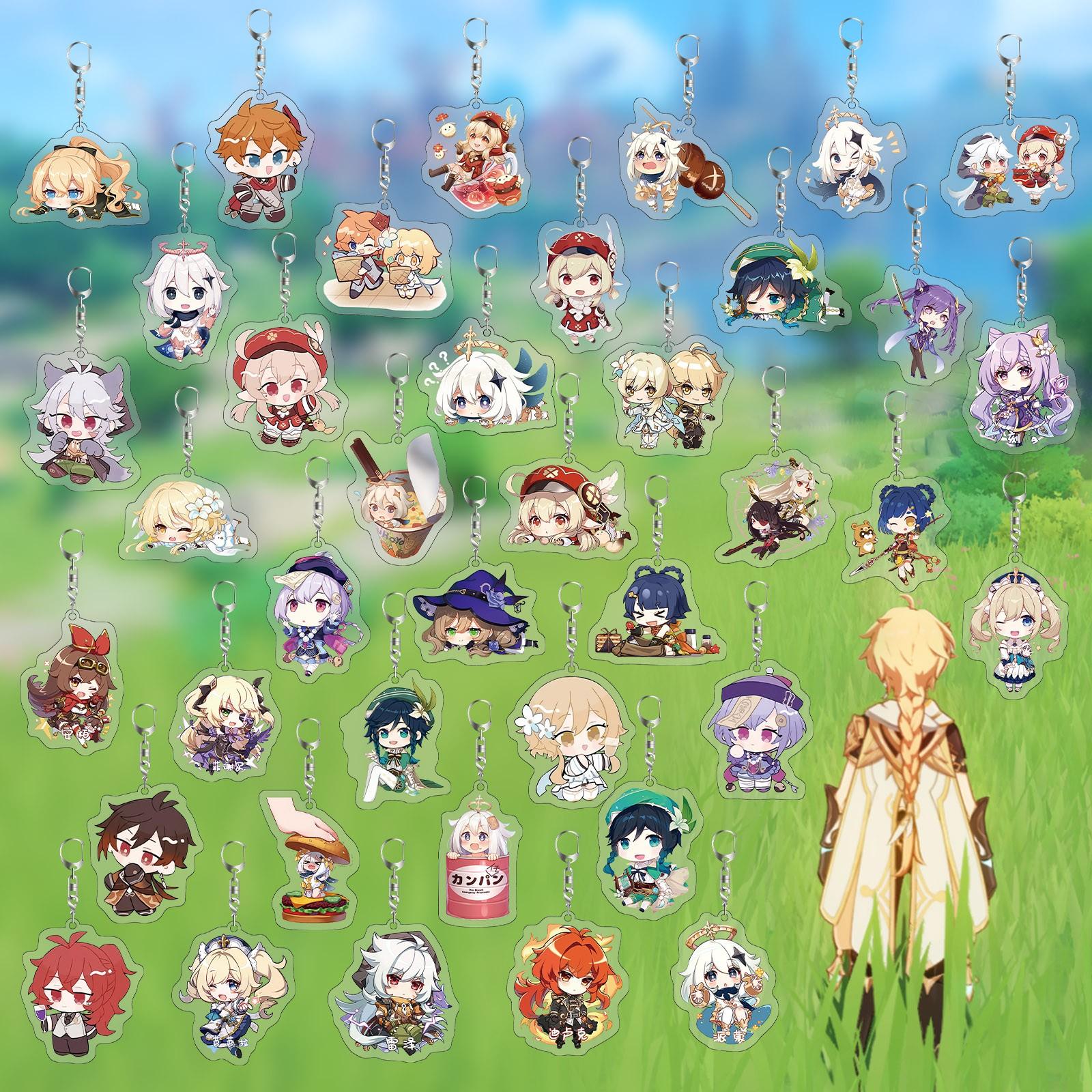 

Анимация игры, окружающие персонажи, акриловые украшения для карточек