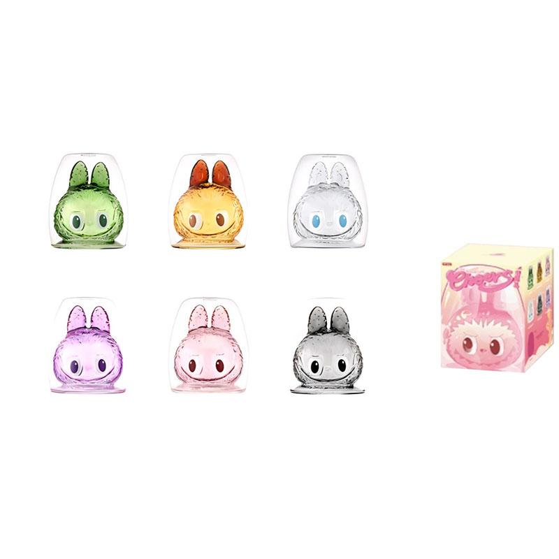 

POP MART THE MONSTERS CHEERS Collection Double Layer Glass Cup Mystery Boxes, Single Mystery Box