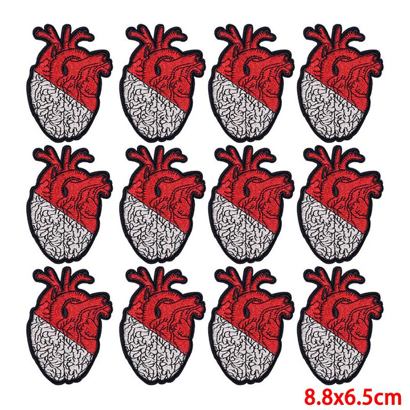 10 pezzi/lotto toppa da ricamo all'ingrosso termoadesiva sulle toppe per abbigliamento toppe su vestiti giacche decorazioni applique forniture per cucire