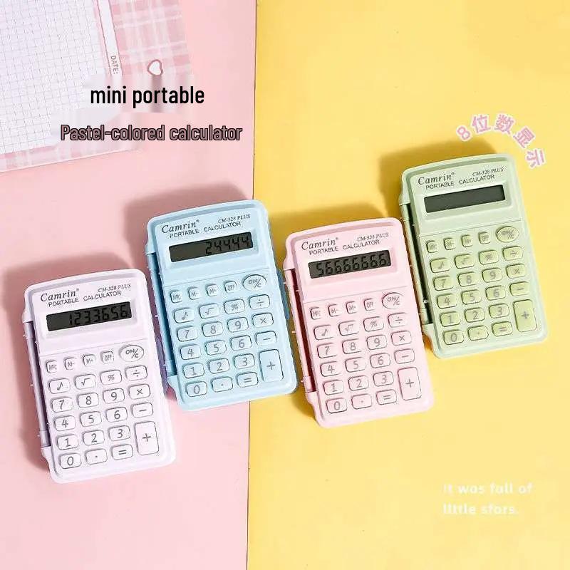 Compact Flip Cover Mini Calculator for Students