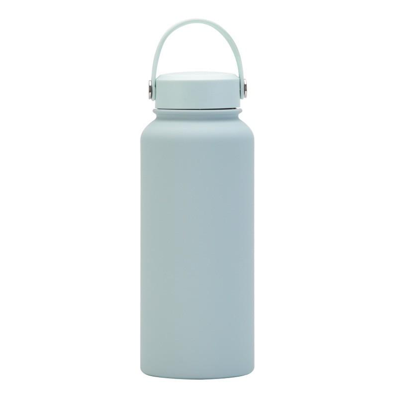 1L Stainless Steel Vacuum Insulated Water Bottle With Wide Mouth Portable Outdoor Sports Travel