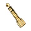 Fuji Parts To Conversion Stereo Mini Plug To Stereo Standard Plug Conversion Connector with Screw Type 3.5mm 6.3mm Adapter, (Female) (Male) /