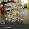 Acrylic Dustproof Earring and Necklace Organizer Box - Transparent Japanese Hanging Rack