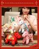 Dragon & Phoenix Dance Year of the Horse Zodiac Plush Pendant Keychain Gift
