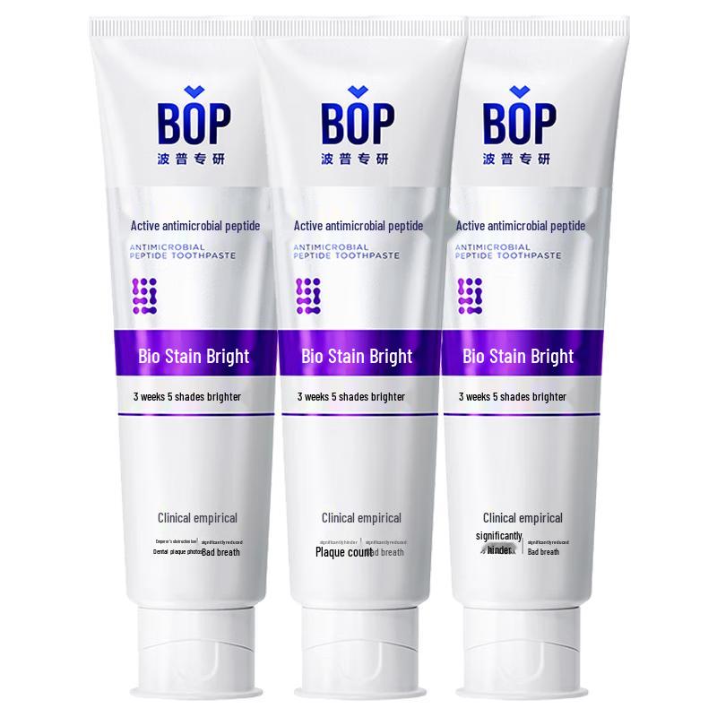 

bop Active Antimicrobial Whitening Fluoride Toothpaste