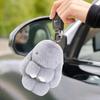 Bunny Shape Charm Keychain Faux Fur Rabbit Keyring Bright Color Car Key Holder Bag Wallet Accessory