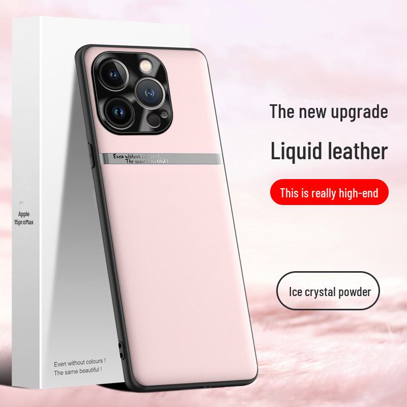 15proMax Mobile Phone Liquid Leather Protective Cover, Anti-Fall Shell, One-Piece Shipping.