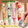 2Pcs Eraser for School Supplies Cartoon-shaped No Residue Cute Cartoon Pencil Erasers High Quality Non Toxic Stationery