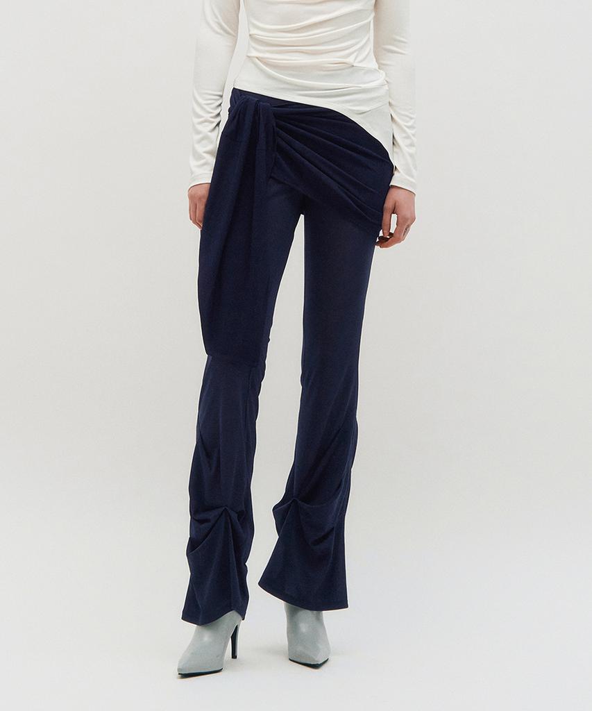 Kimjisu Sheer Layering Pants _ Navy