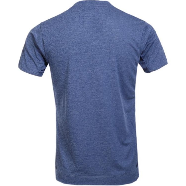 Adidas Training Series Comfortable Soft Crew Neck Pullover Short Sleeve T-Shirt Men Tops Blue S98656