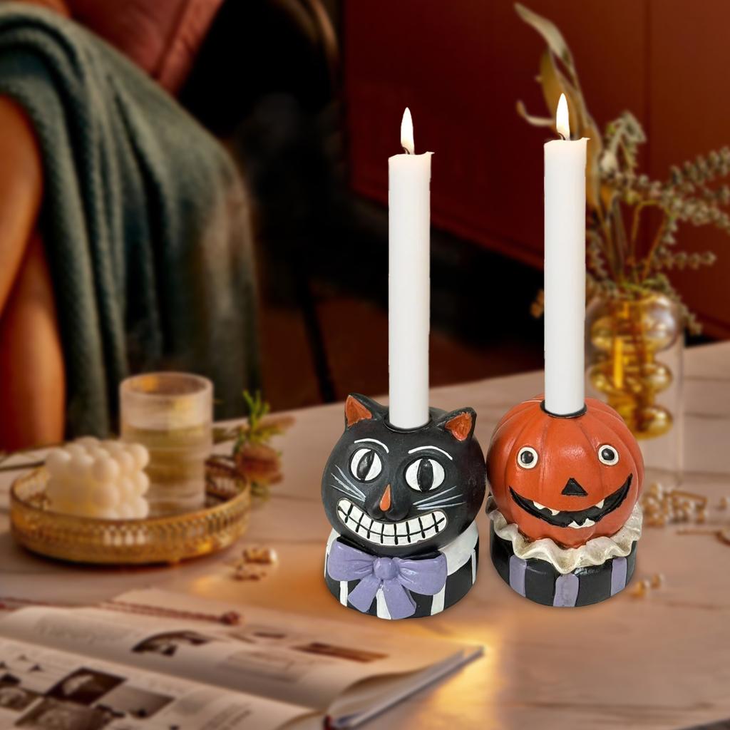 Halloween Pumpkin Little  Candle Holder Decoration Item, An Atmosphere-enhancing Decorative Item, Creative Cartoon, Cute Smiling Face, Gift Item
