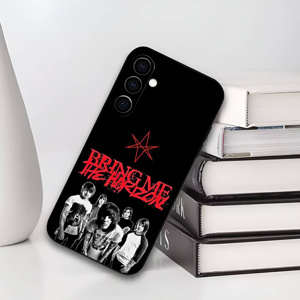 Silicone Soft Phone Case for Samsung Galaxy A73/A72/A71/A70/A53/A52/A51 - Bring Me the H-Horizons BMTH Design Protective Cover