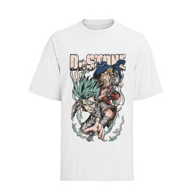 Dr. Stone Senku x Ryusui Manga Anime cosplay Męski T-shirt Bawełna
