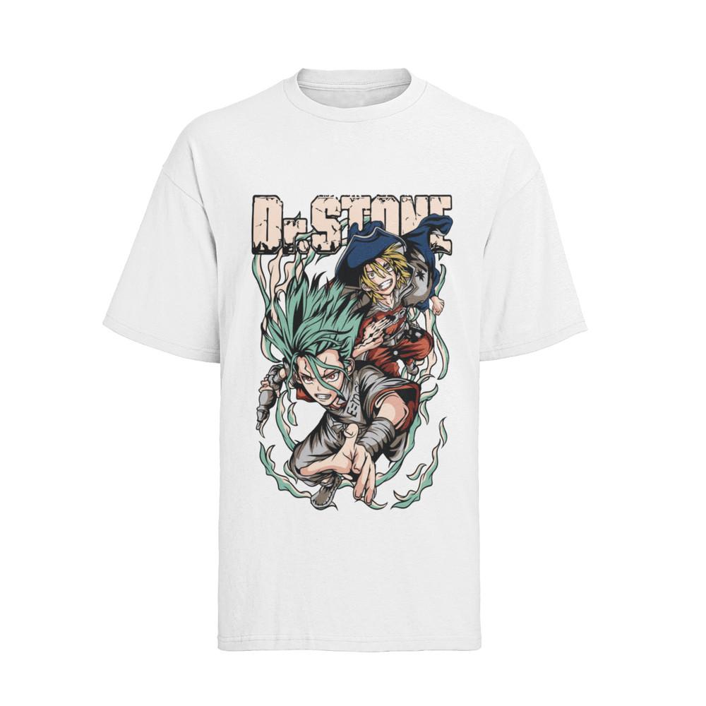 Dr. Stone Senku X Ryusui Manga Anime Cosplay  Damen Oversize Shirt