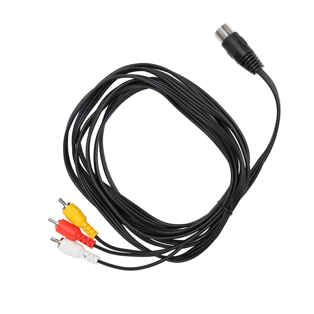 DIN 8 Pin Male To 3 RCA Male Cable DIN 8 Pin To 3 RCA Sound Adapter Cable for Stereo Equipment 9.8ft