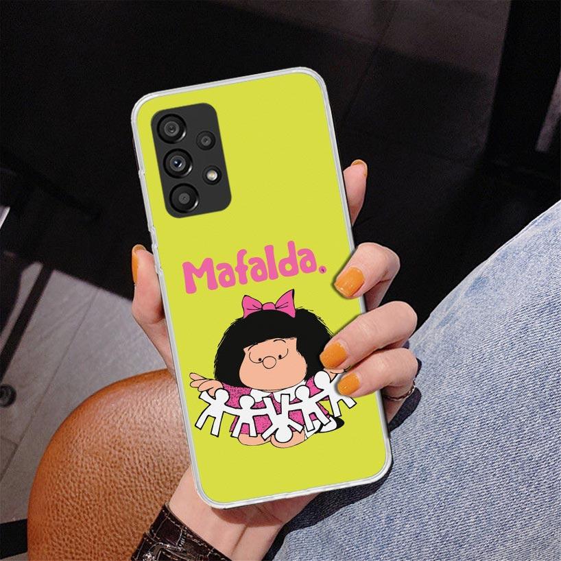 Mafalda Cartoon Phone Case For Samsung Galaxy A17 A16 A15 A14 A13 A57 A56 A55 A54 A53 A37 A36 A35 A34 A33 A26 A25 A24 A23 Galaxy